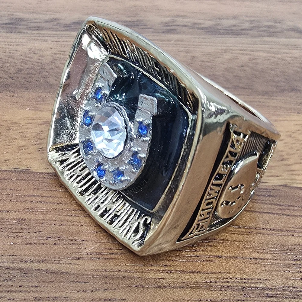 Baltimore Colts Championship Ring 1970 Men's Sz 10 Fan Edition‎ Gold Superbowl